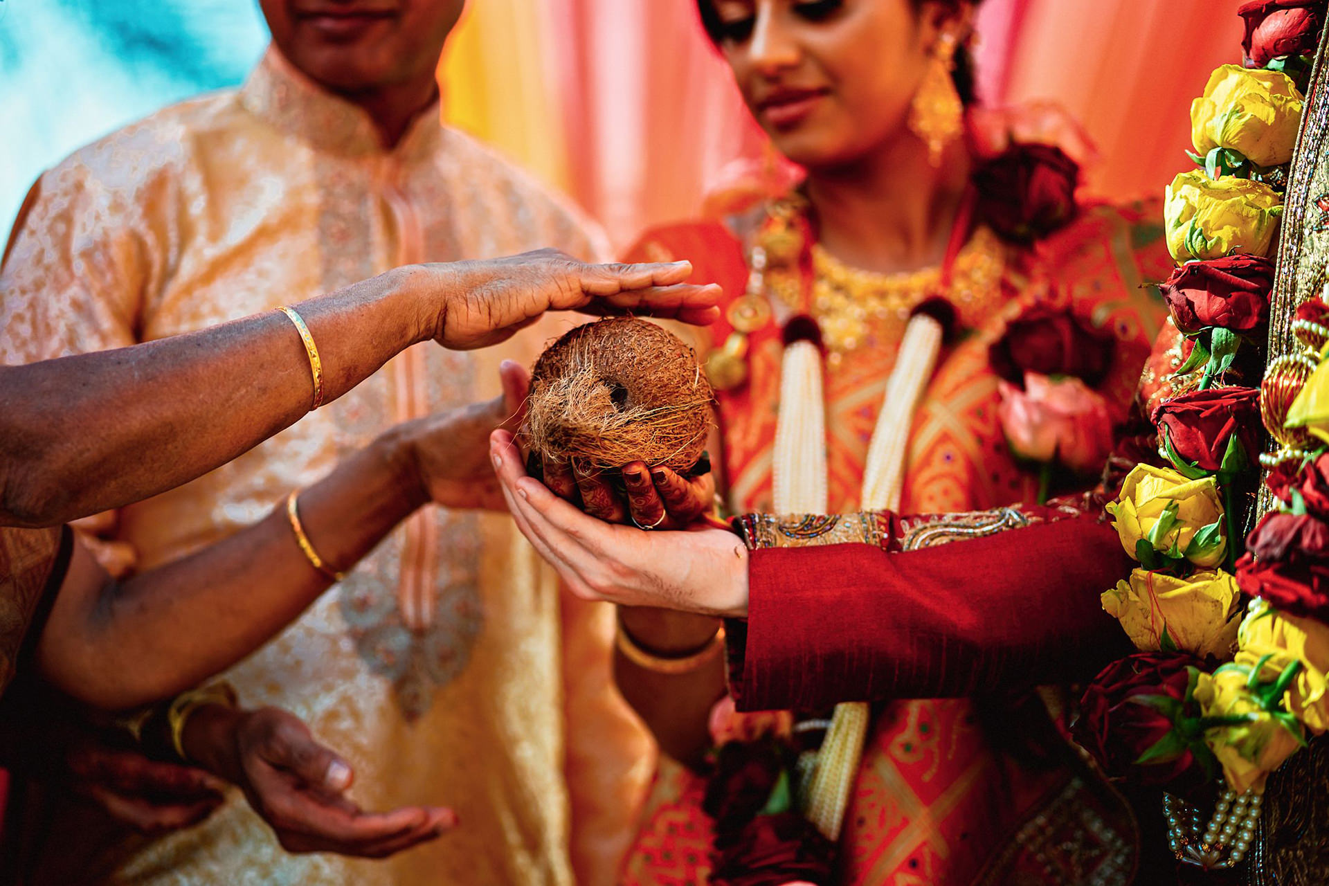 hindu wedding ceremony outdoors