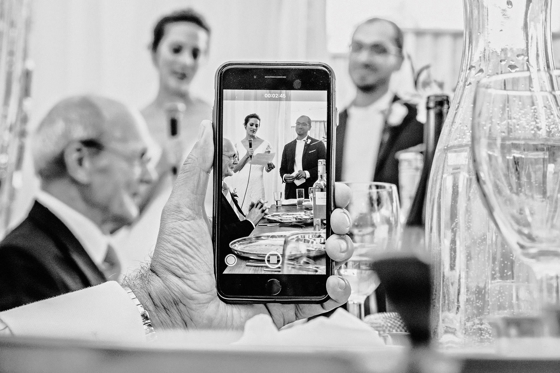 iphone wedding photo