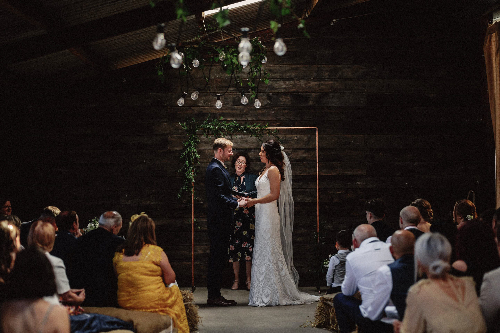 civil marriage at grange barn in cheshire