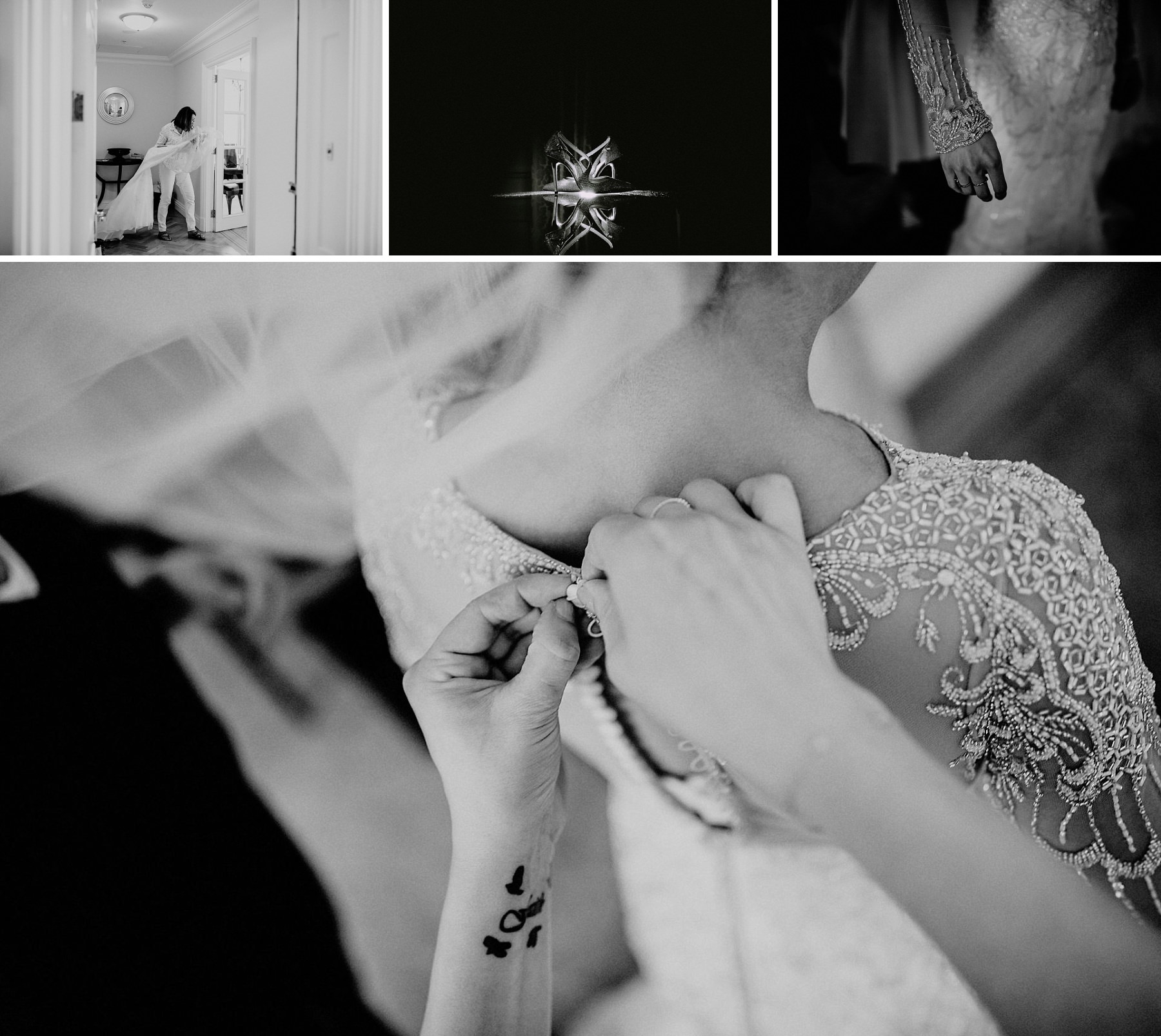 bridal preparations, wedding dress, wedding photography in hampshire