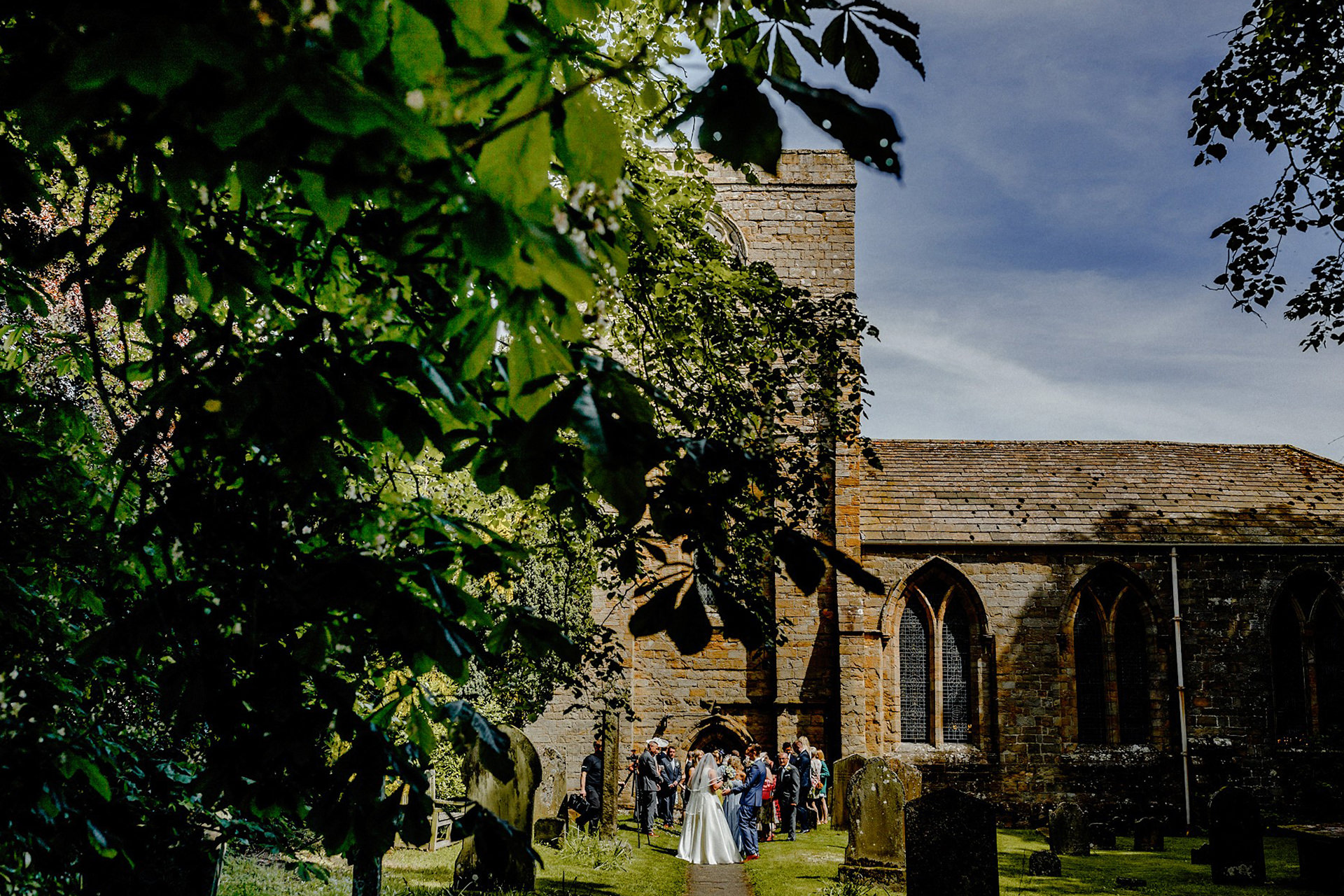 view of blanchlands abbey wedding 