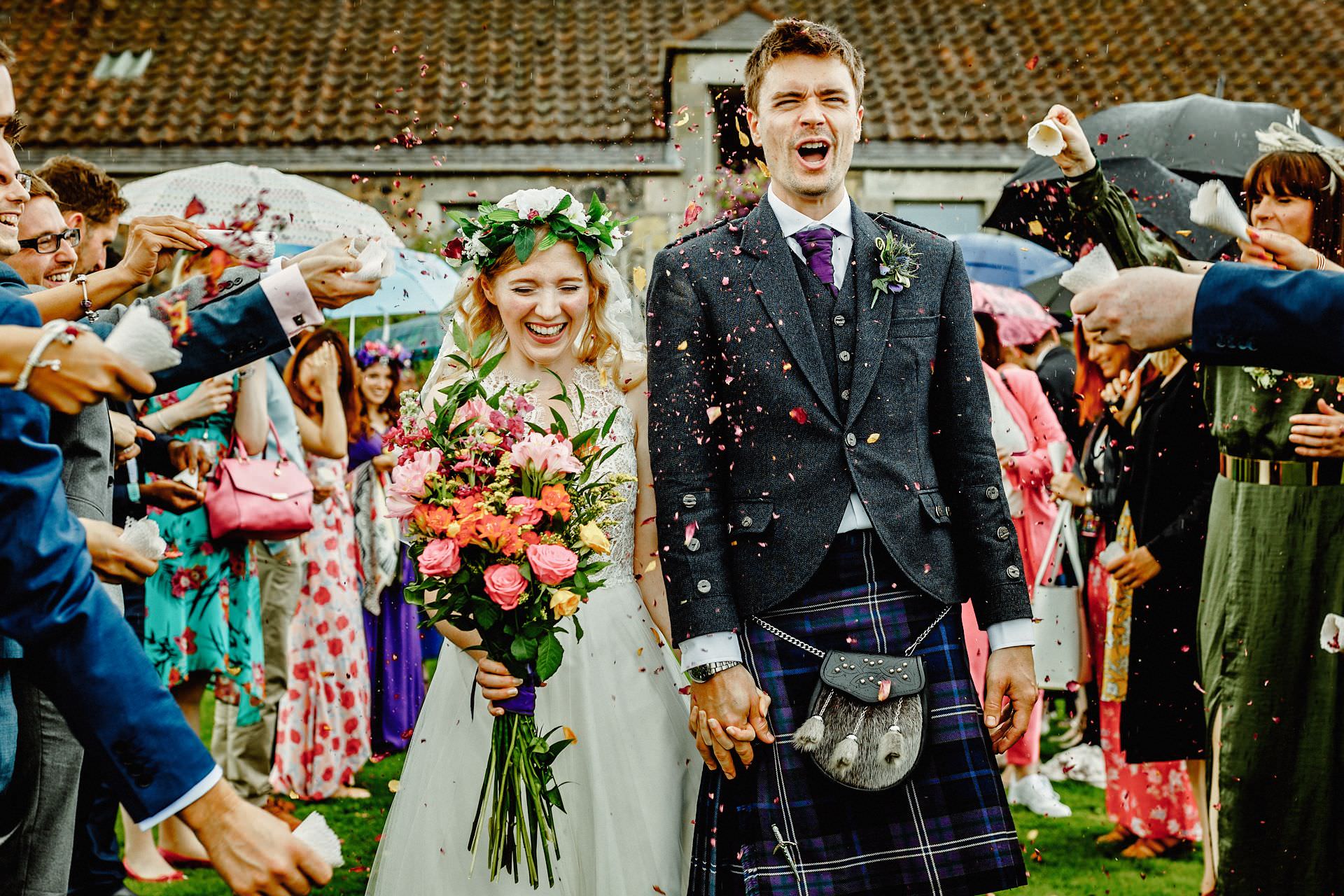 wedding at kilrie granary in fife, scotland