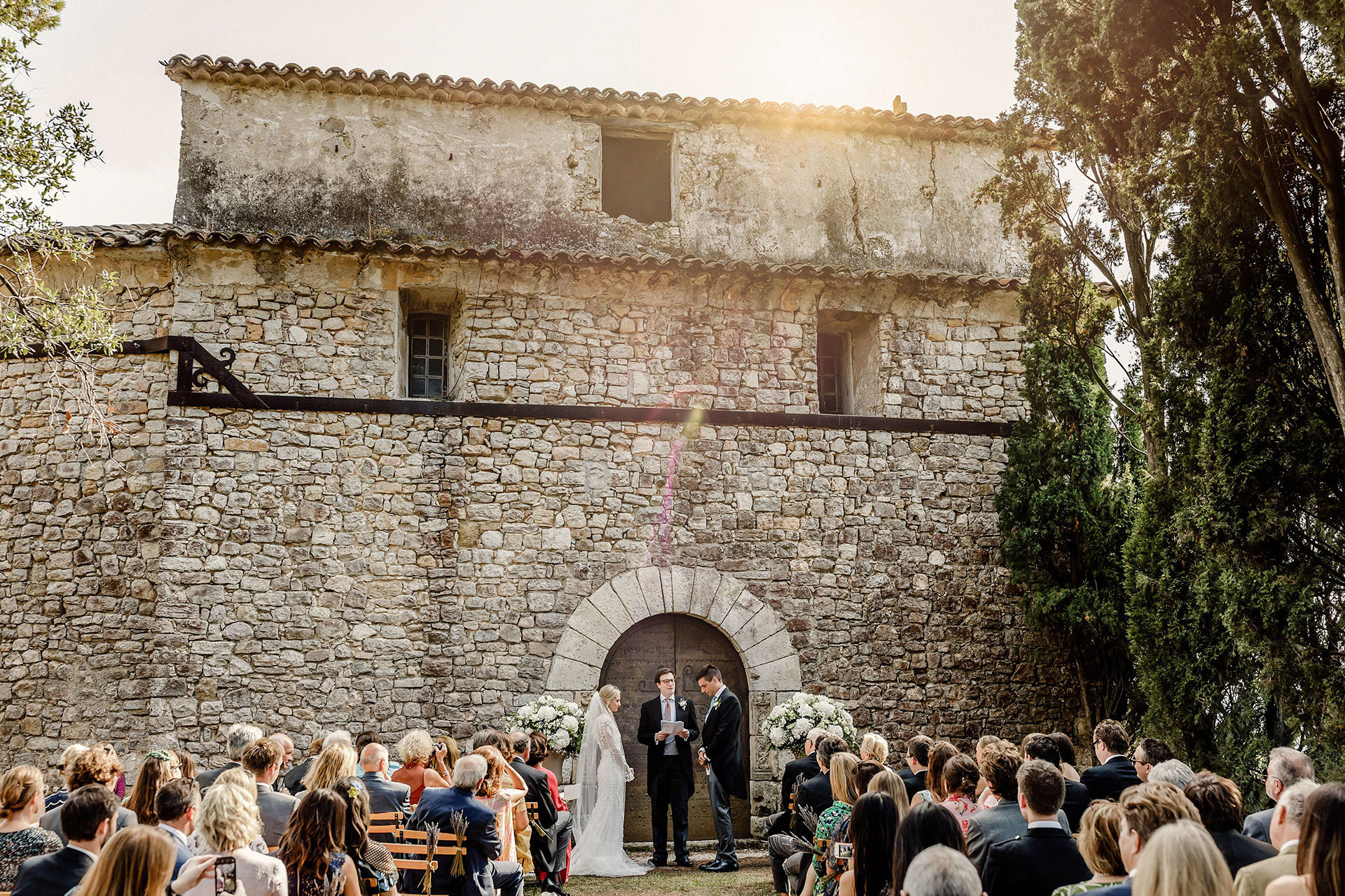 beautiful wedding setting, chateau de castellaras, humanist wedding 