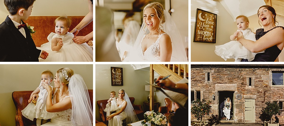 ashes barns wedding, bride, bridesmaids