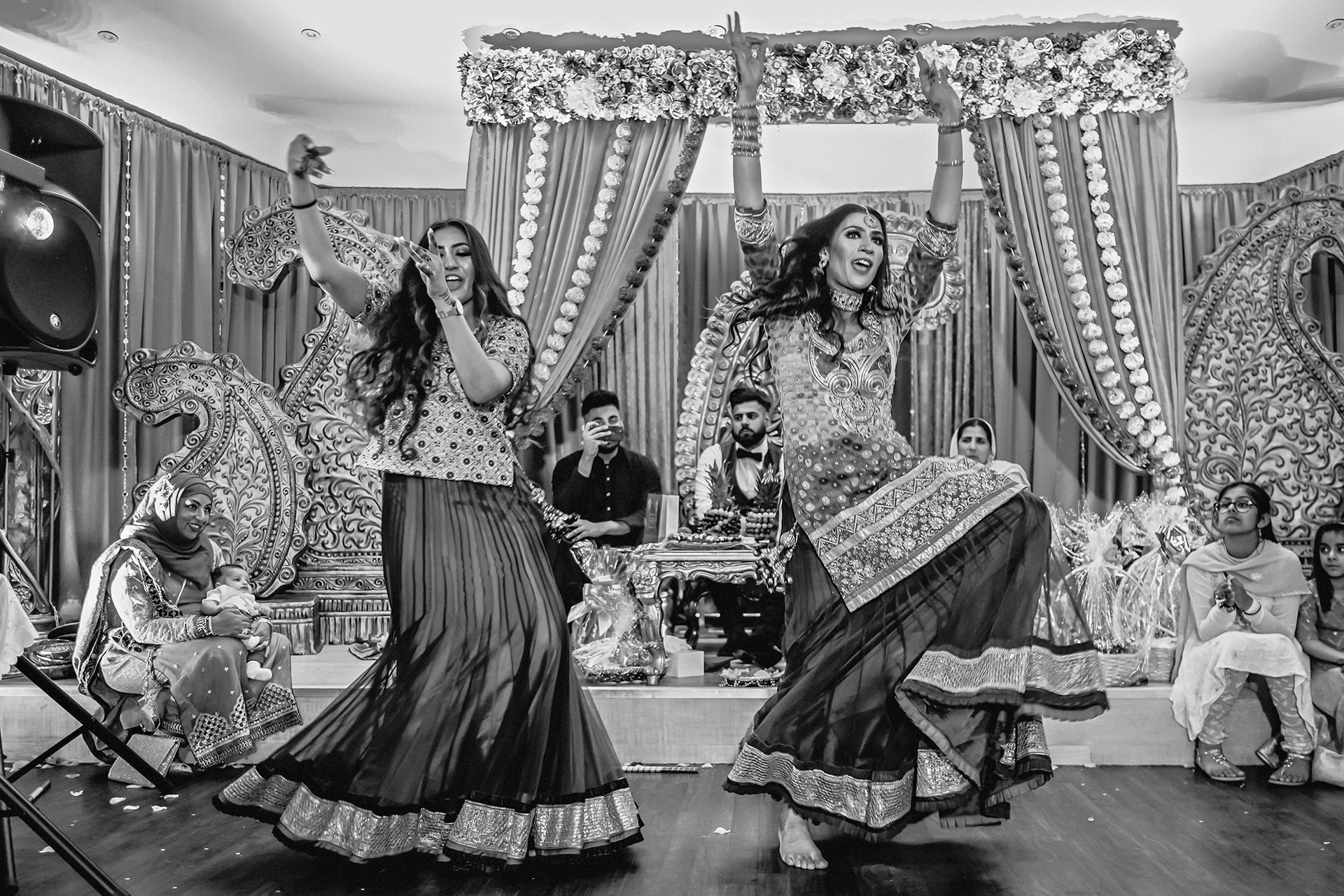 dancing at Muslim Mehndi