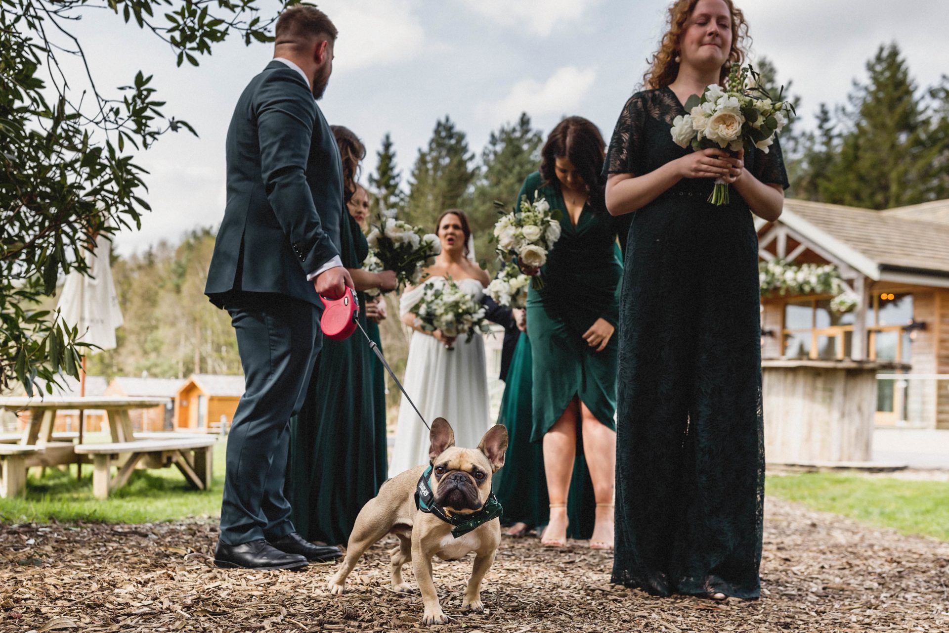 bridal party ready for the wedding