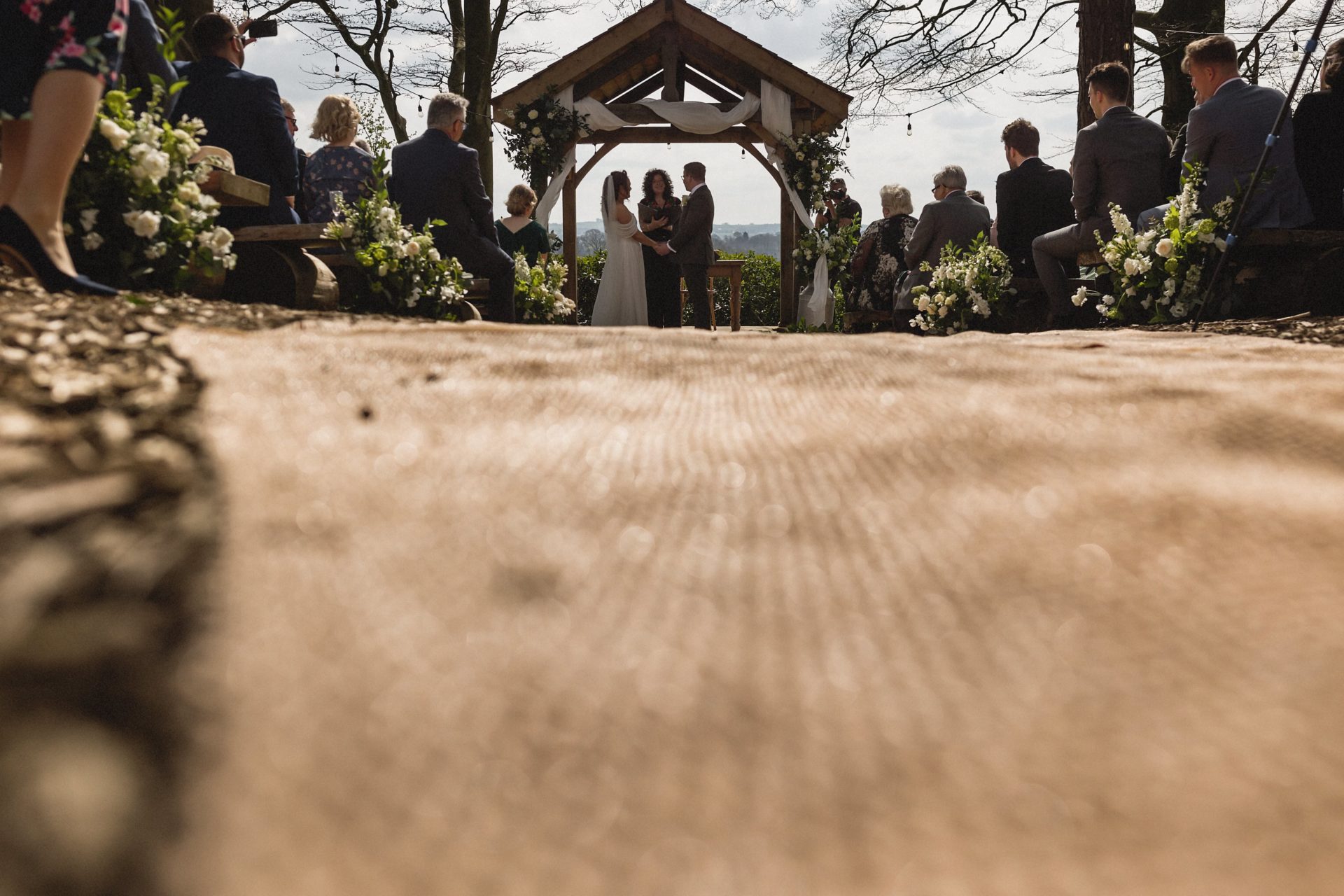 aisle and gazebo