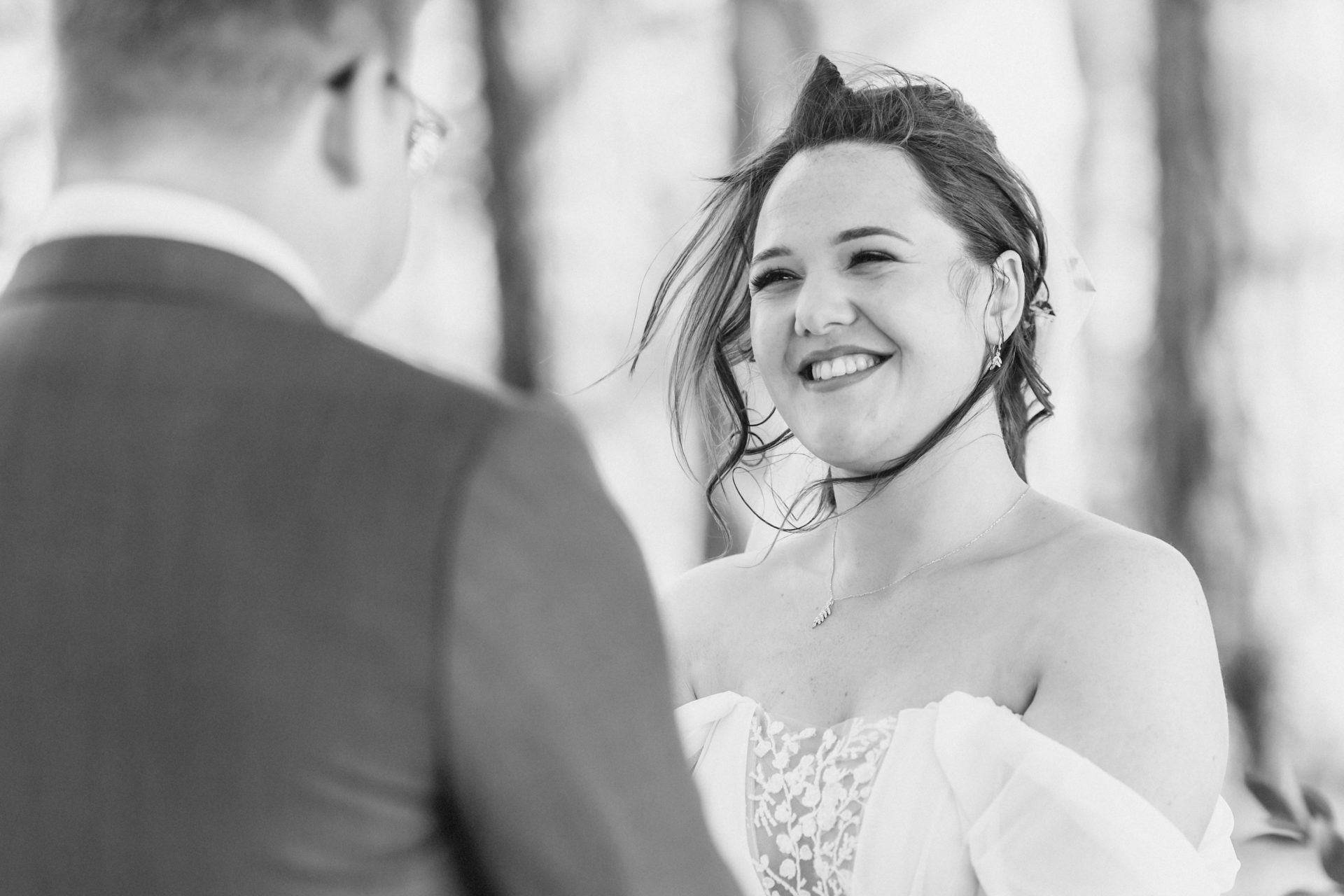 smiling bride