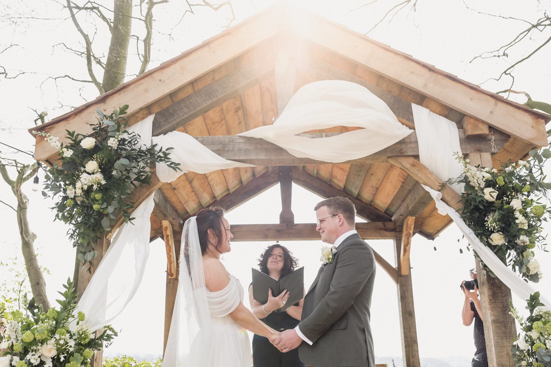 nuptials under the pergola